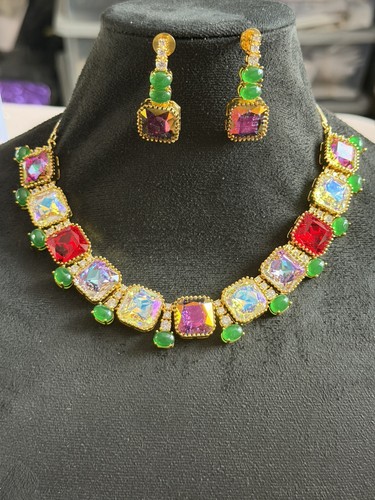 Multi coloured swarovski - coloured,