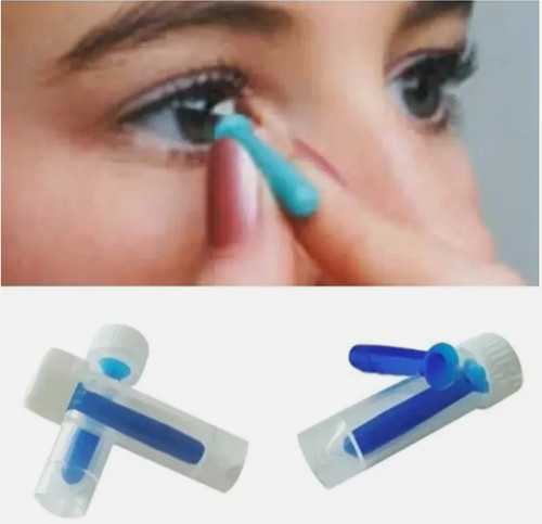 Silicone contact lens inserter - contact,