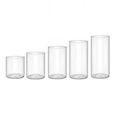 Modern clear glass flower vase - modern,