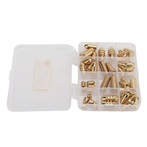 46pcs brass fishing sinkers - 46pcs,