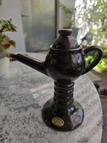 Old german oil lamp - german,