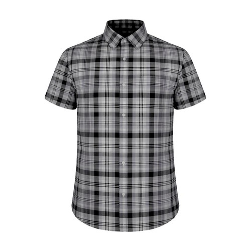 Men grey black check - grey/black, shirt