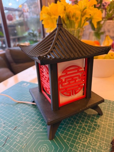 Printed japanese pagoda - printed,
