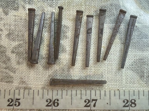 Old iron square - , nails