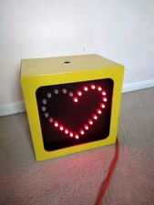 Large LED Love Heart Light Up Lamp Multi Color 28x28x20 Light/Stage/Retail Prop
