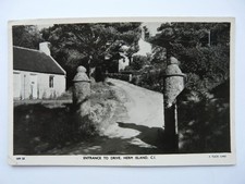 Tuck Real Photo, Herm Island. Entrance to Drive 1954. Nice rear stamp (37)