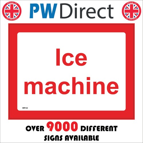 Sign ice machine marine - sign,