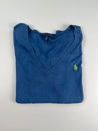 Ralph lauren blue neck t - blue,