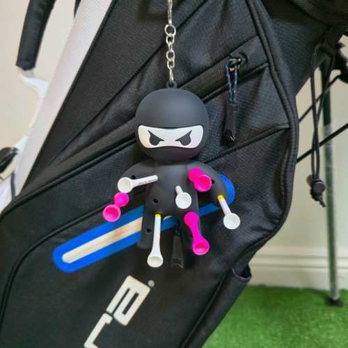 New ninja golf tee - new, holder
