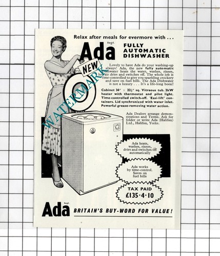 Ada dishwasher 1957 - dishwasher, small
