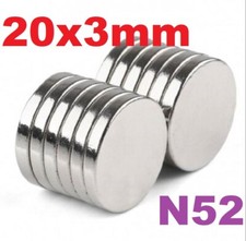 20mm x 3mm Magnets Neodymium Disc 20 x 3 Rare Earth Magnet Strong N52 Grade