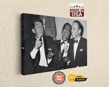 Rat Pack Canvas Print Black