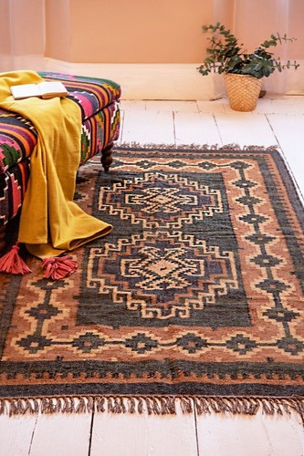 Kilim rug natural handwoven - kilim,
