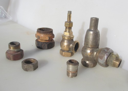 Vintage bronze radiator tap - bronze,