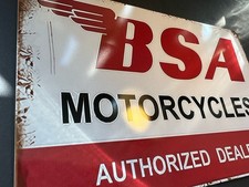 Vintage BSA Dealer Sign