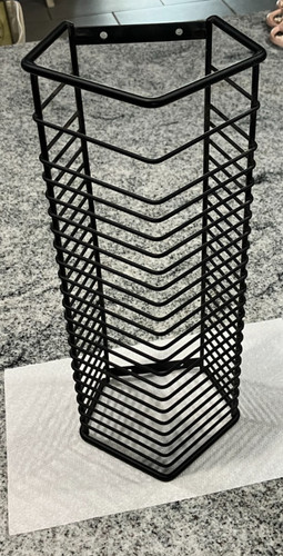 Vintage black holder rack - black,