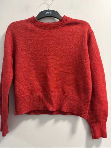 Red wool blend jumper - m&s,