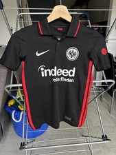 Kids Nike Eintracht Frankfurt 2021/22 Black Home Football Shirt Hugo Size Small