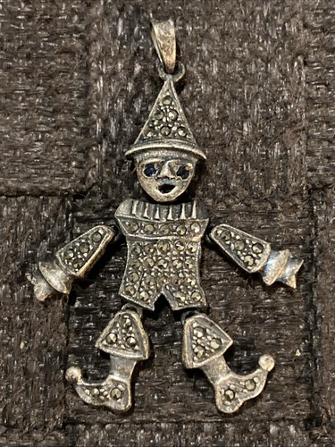 Vintage pierrot clown - pierrot, pendant