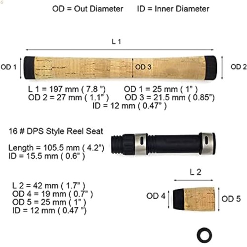 Elegant spinning rod - spinning, cork