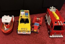 Fireman Sam Vehicle Bundle Bessie Titan Boat Fire Engine Mountain Rescue Jeep