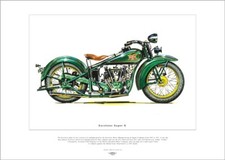 EXCELSIOR SUPER X - Motor Cycle Fine Art Print - 750cc (45 cu in.) 1927 V-Twin