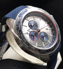 Men's Genuine Nautica Ocean Beach Chronograph Alarm World Time Blue NAPOBP902