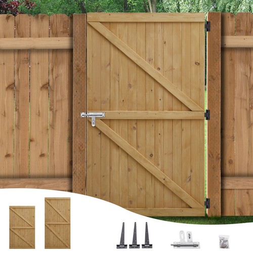 Wooden garden gate - gate, heavy
