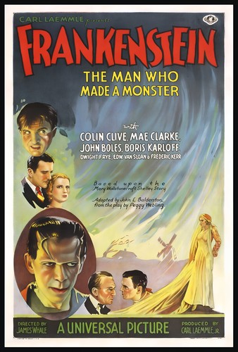 Vintage frankenstein horror - frankenstein,
