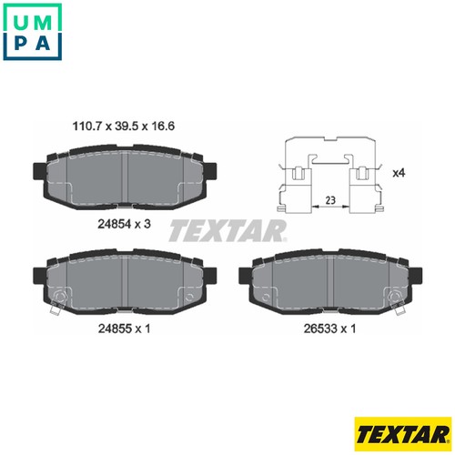 Brake pad set - brake,
