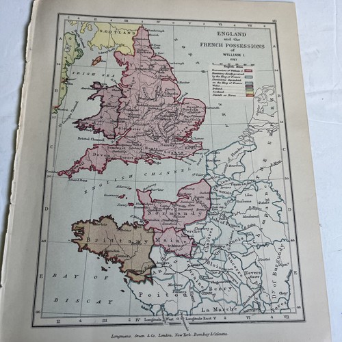 1914 map england - 1914, (print)
