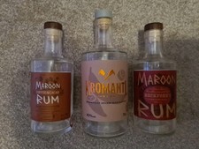 3 X Empty Rum Bottles For