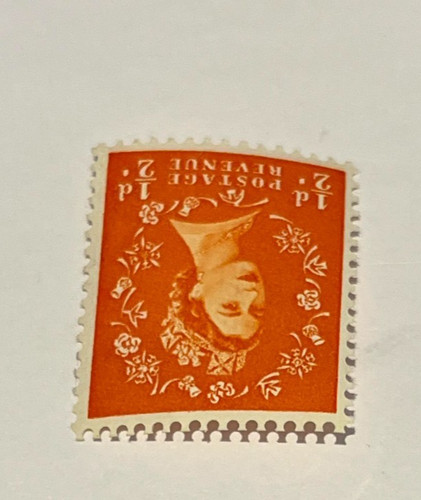 L527 qe2 1958 - gb, 1/2d
