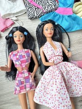 2 Vintage Barbie Midge, Native