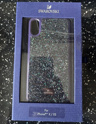 Swarovski purple glitter phone - purple,