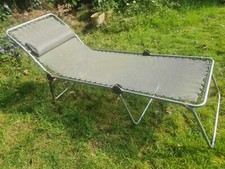 1 x Lafuma Recliner Sun lounger Made In France Reclining/Folding