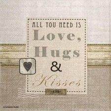 4x Single Paper Napkins for