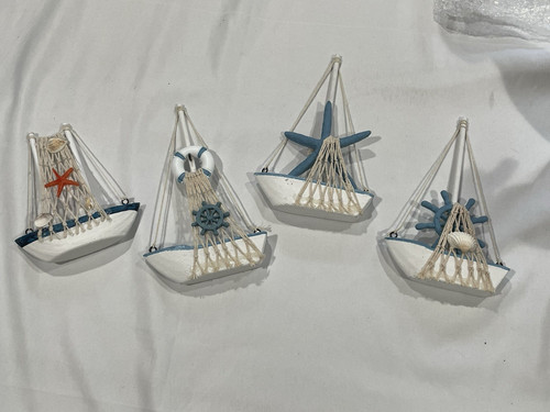 Set mini wooden - mini, sailboat