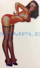 Retro Pin Up Girl Car Vespa