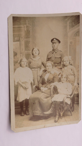 Postcard ww1 soldier with - postcard,