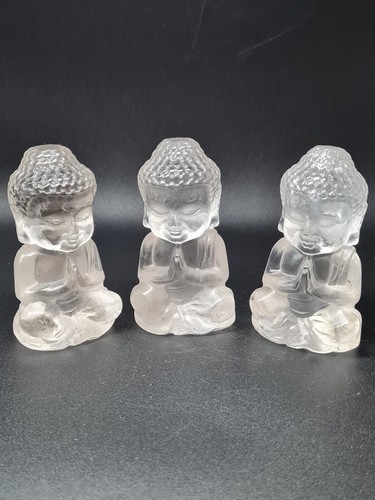 Clear quartz buddha - quartz,