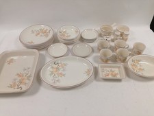 Wedgwood Peach Dinnerware Set - 31 Piece Oven to Table Bundle UK Made
