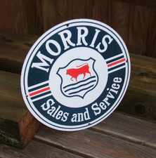 Enamel Sign Morris Sales and