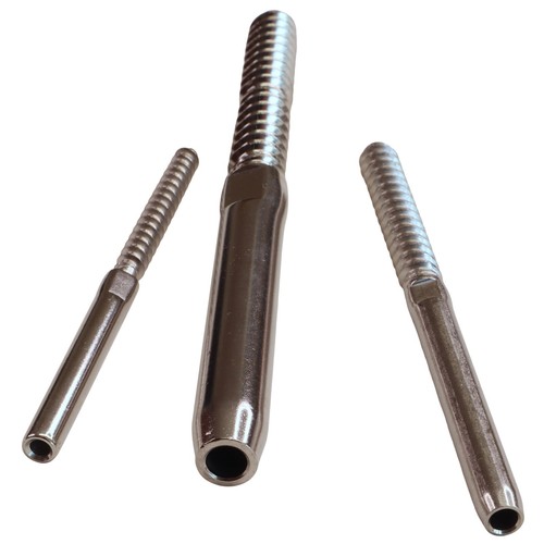 Stainless steel swage end - stainless,