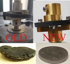 2 Neumann RUBBER COUPLER for Lyrec motor drive shaft ~ AM32-b VMS 66 70 lathe