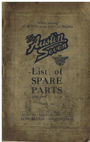 Austin seven chassis - austin, 7