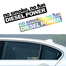 NO SMOKE NO FUN DIESEL POWER Sticker Window Trunk Bumper Decal Car Accessories