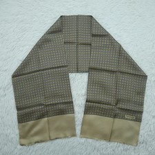 AQUASCUTUM Plaid Ivory Silk