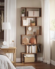 6 Tier S Shaped Bookcase