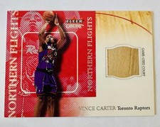 Vince Carter 2000-01 Fleer Genuine  Northern Flights Game Used Floor Card